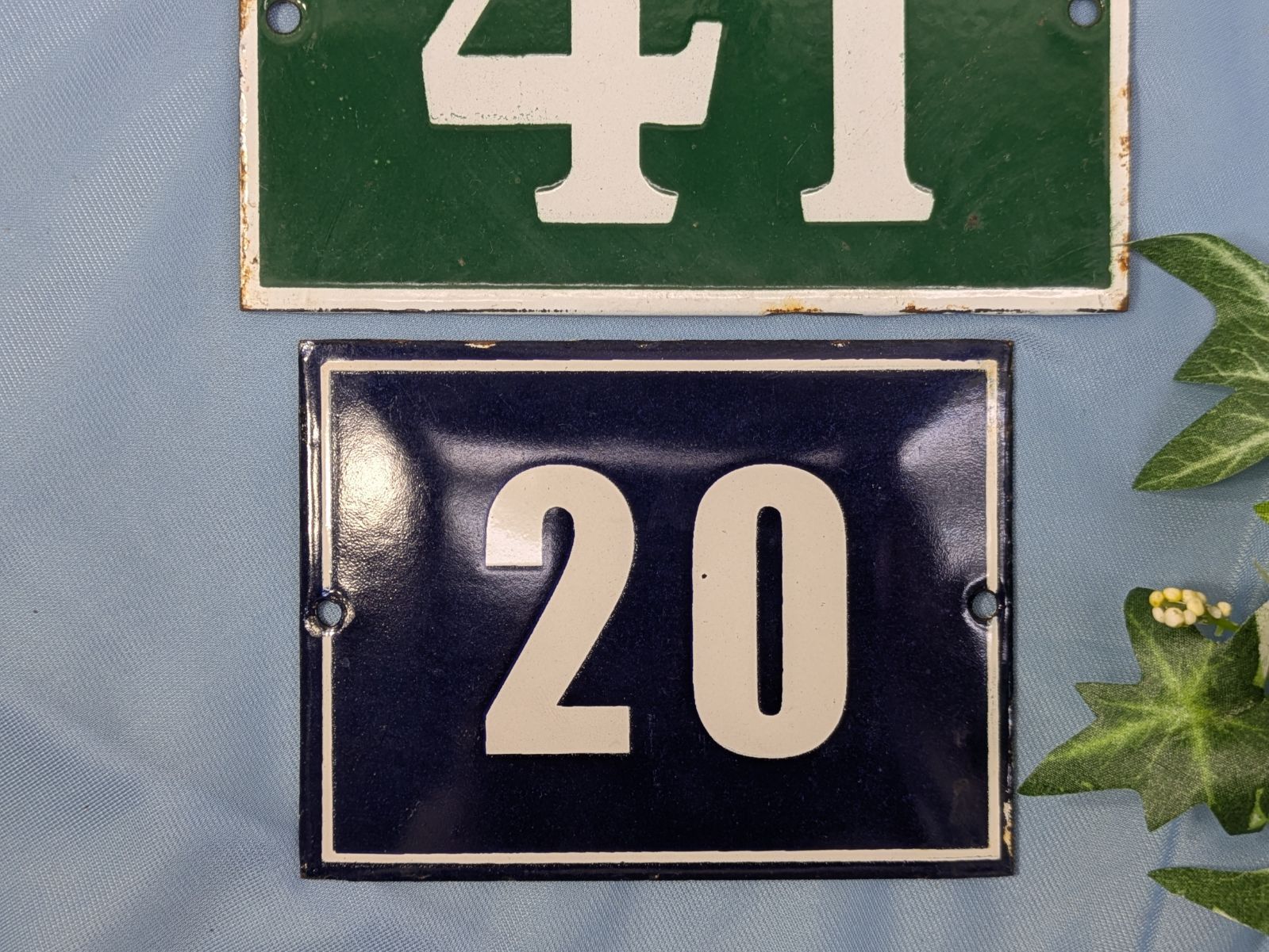 フランス アンティーク ホーロー ナンバープレート 3枚セット - メルカリ