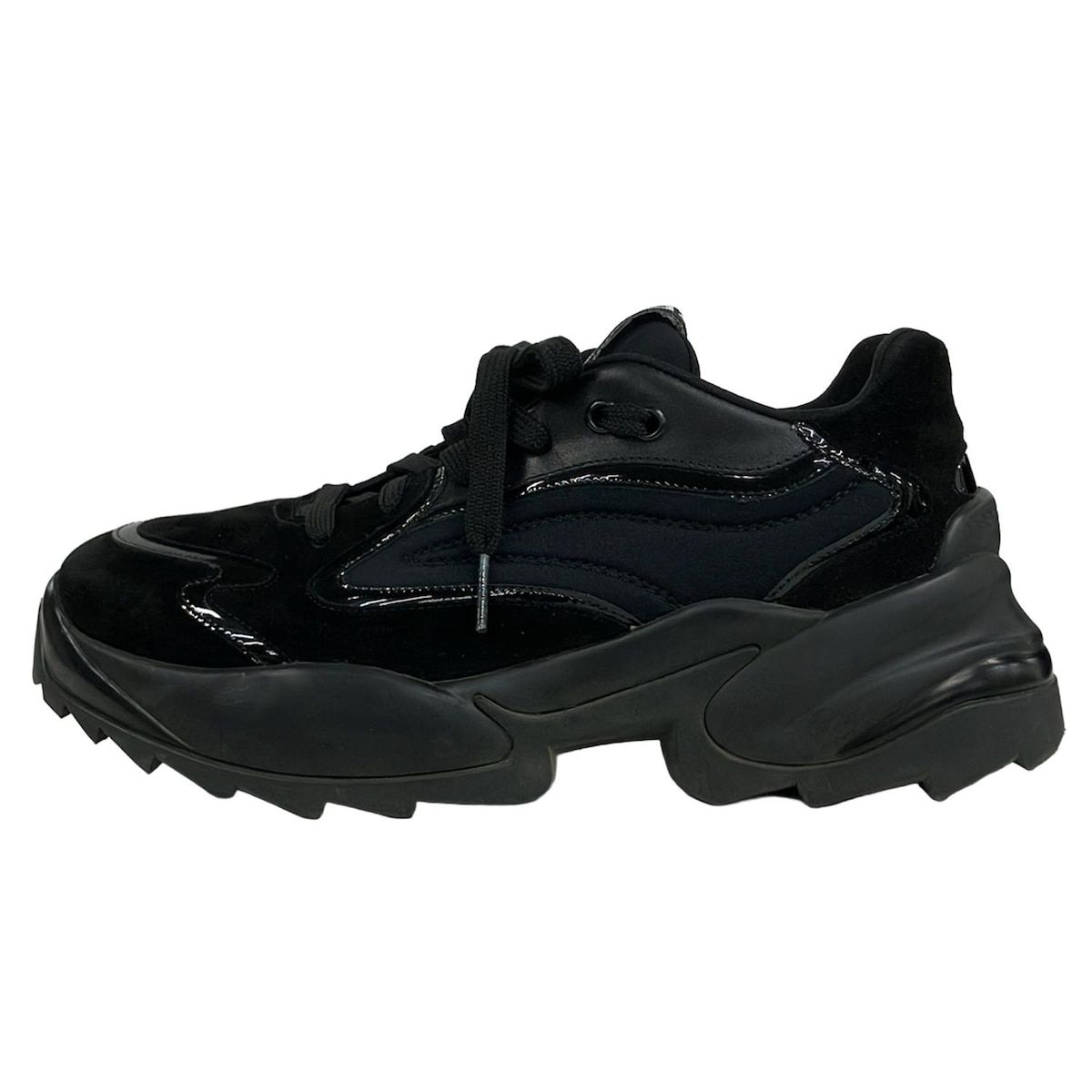 sergio rossi(セルジオロッシ) スニーカー 38 レディース - 黒