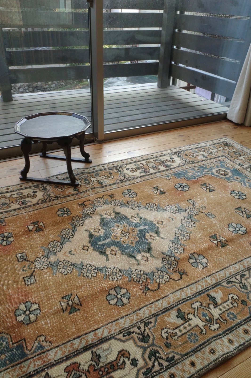 トルコ ヴィンテージラグ ペールオレンジ - メルカリ