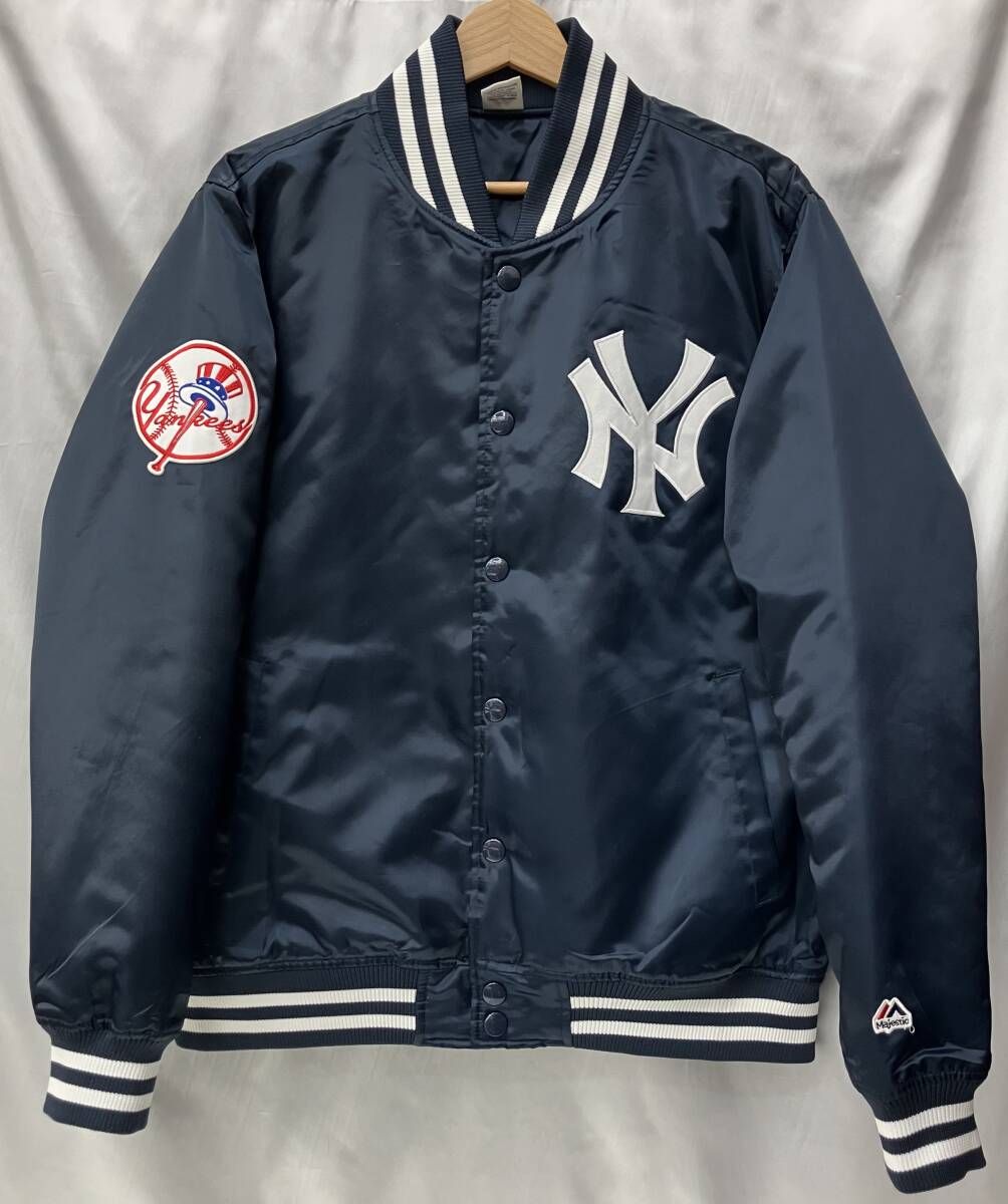 majestic マジェスティック Yankees スタジャン ジャケット メンズ L