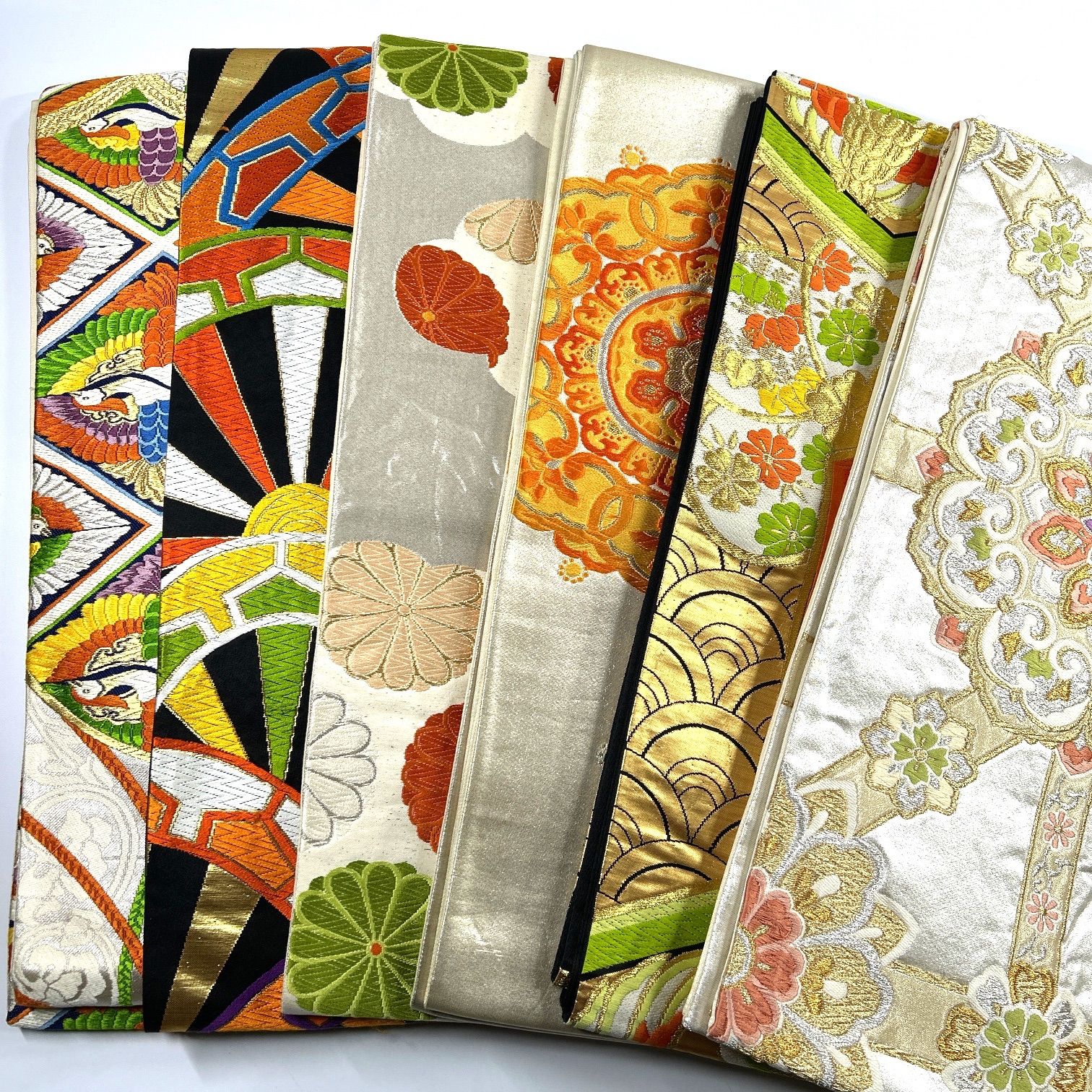 袋帯 6本 正絹 帯まとめ売り 同梱購入歓迎 リメイク用 着付け練習用