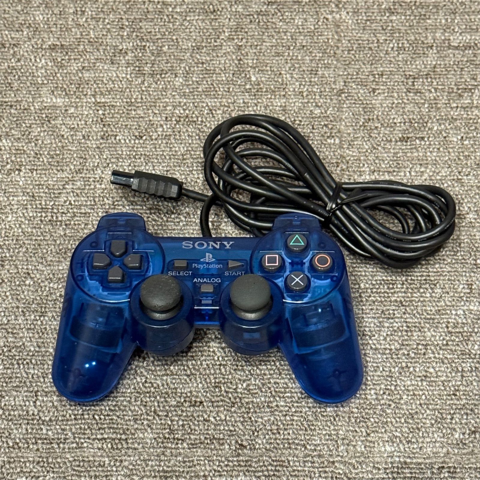 2-139 PS2 コントローラ オーシャン・ブルー - メルカリ
