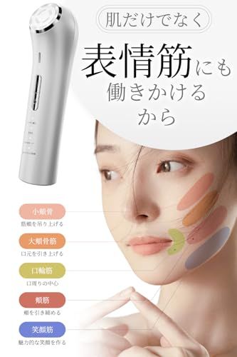 美顔器 EMS【正規品 1台多役】 美容器 目元ケア RF美顔器 イオン導入