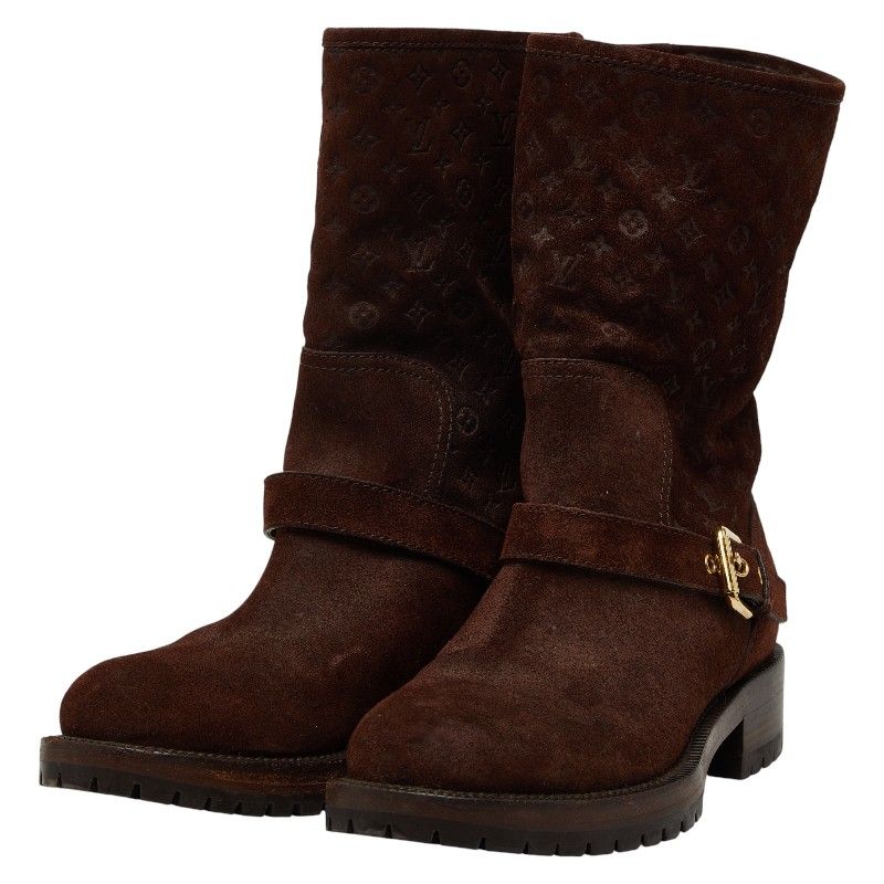 ルイ ヴィトン モノグラム - ムートンブーツ サイズ36 ブラウン