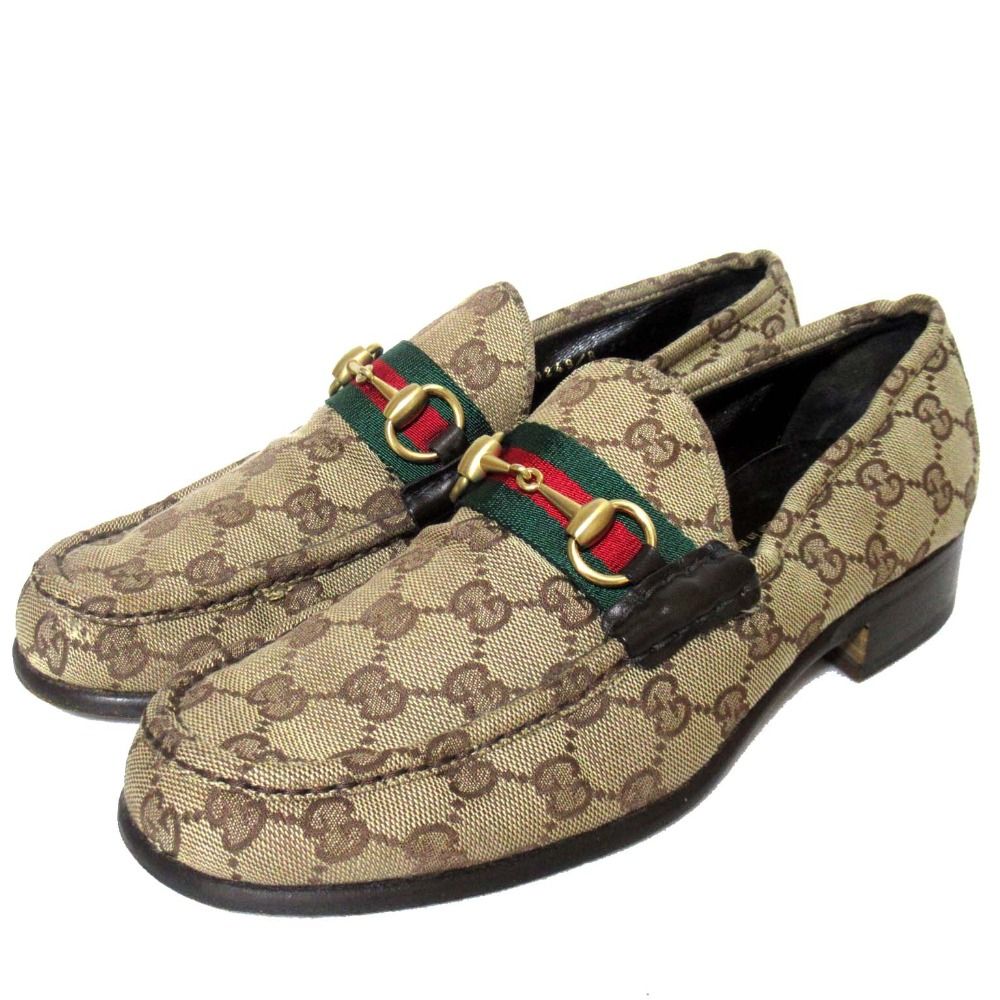 美品 GUCCI グッチ シェリーライン GGキャンバス ホースビット