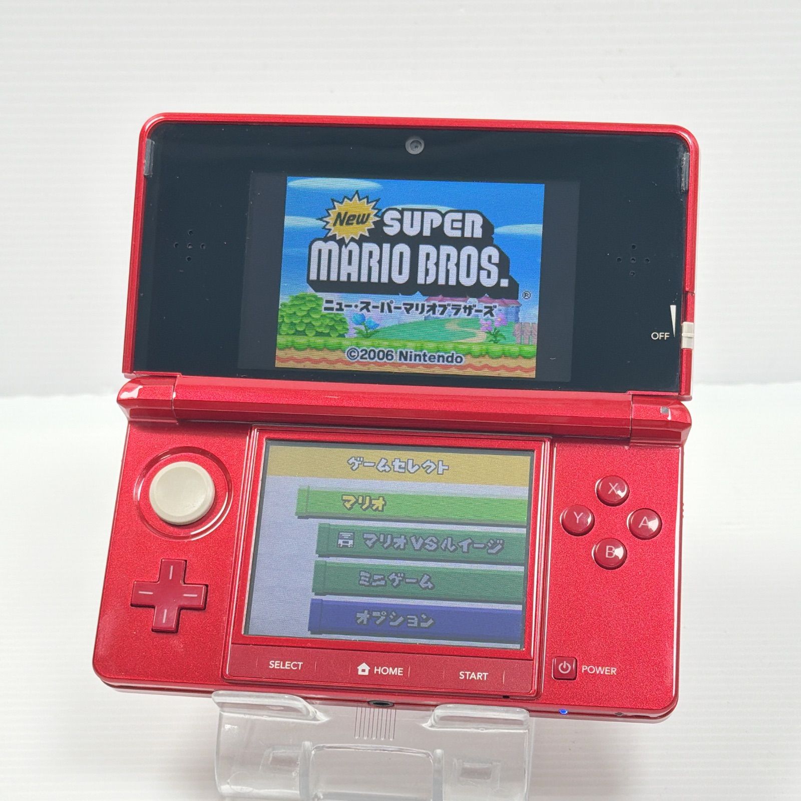 極美品 ニンテンドー 3DS メタリックレッド 遊べるセット 動作確認済み