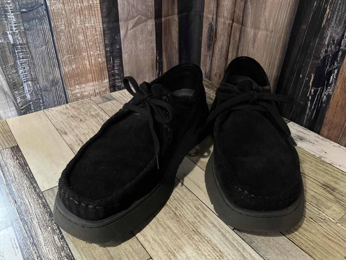 ZARA x Clarks ザラxクラークス ワラビー レザーシューズ ブラック 43