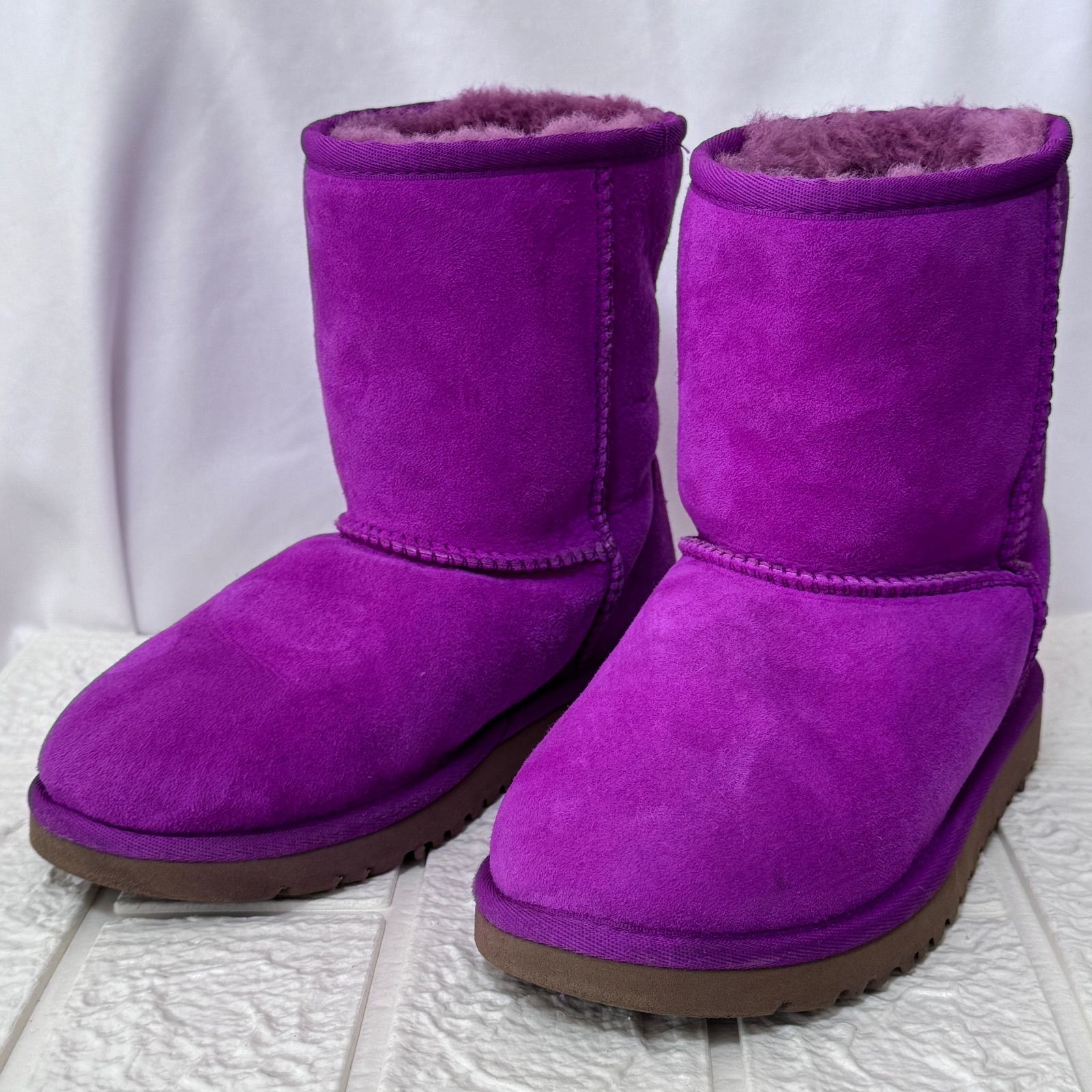 UGG アグ ムートンブーツ ブーツ パープル ショートブーツ Australia