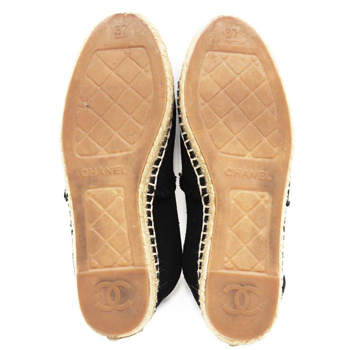 美品】CHANEL シャネル エスパドリーユ スリッポン レディース サイズ