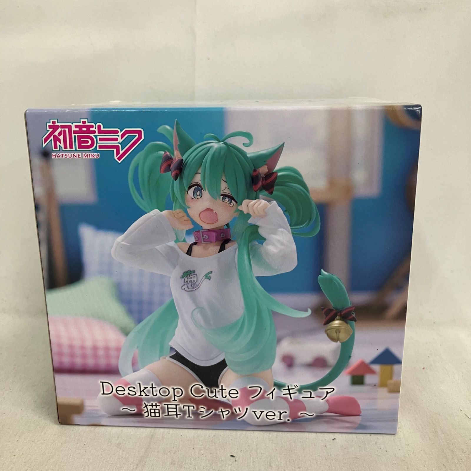 未開封 初音ミク Desktop Cute 初音ミク 猫耳Tシャツver. フィギュア