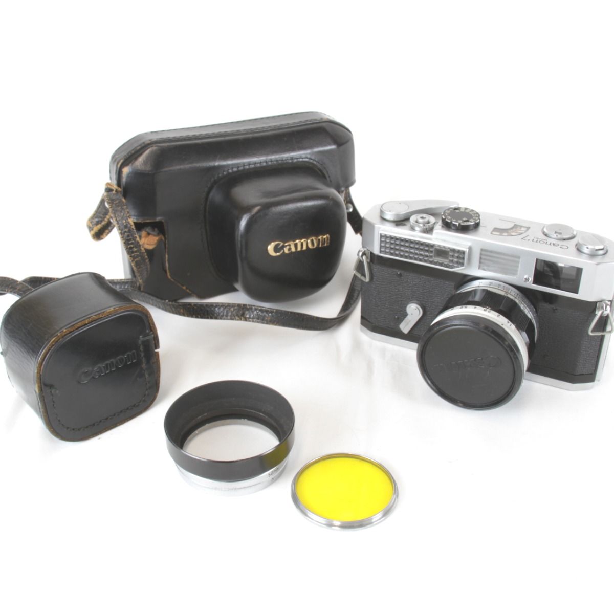 ジャンク『動作未確認』 キャノン MODEL7 レンズ・ケース有 フィルム