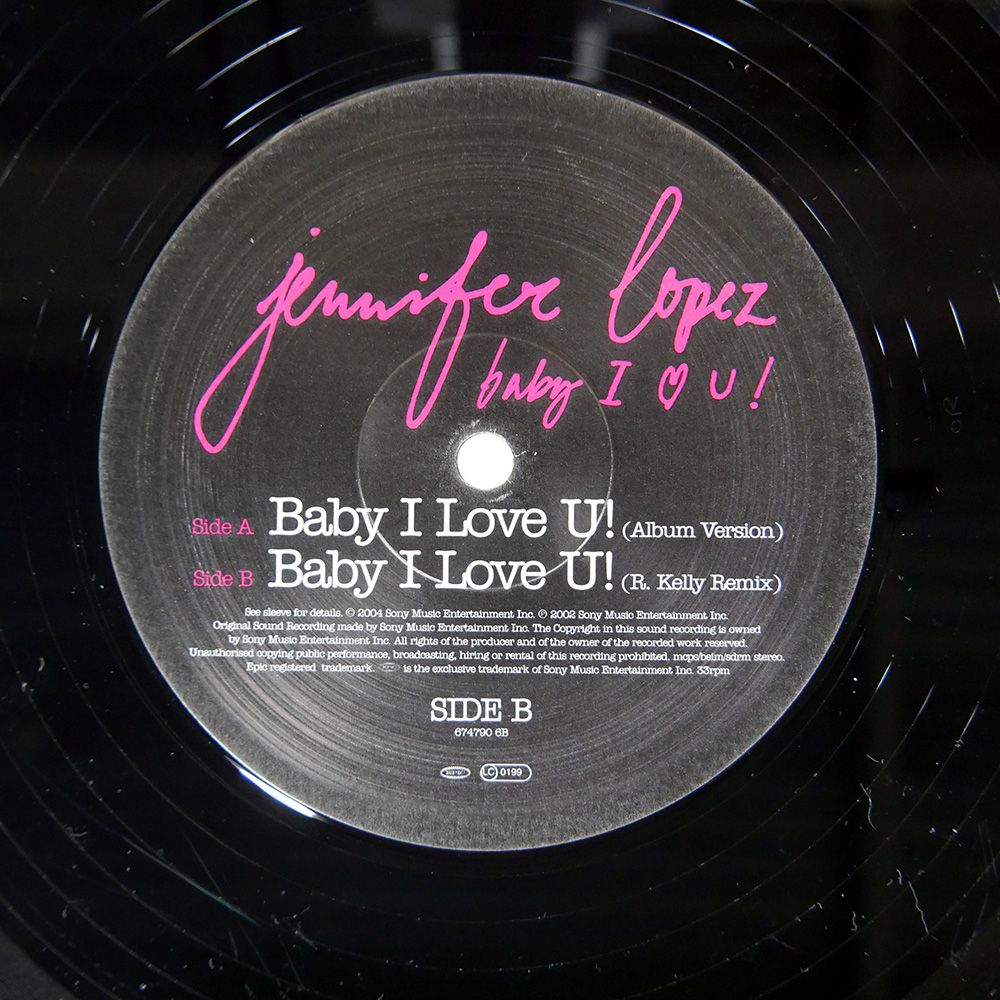 UK盤 JENNIFER LOPEZ/BABY I LOVE U/EPIC 6747906 12 - メルカリ