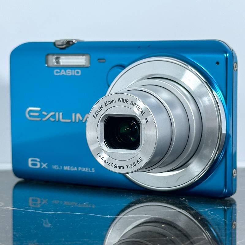 美品】CASIO EXILIM EX-ZS25 ブルー 1610万画素 光学6倍ズーム 手ブレ