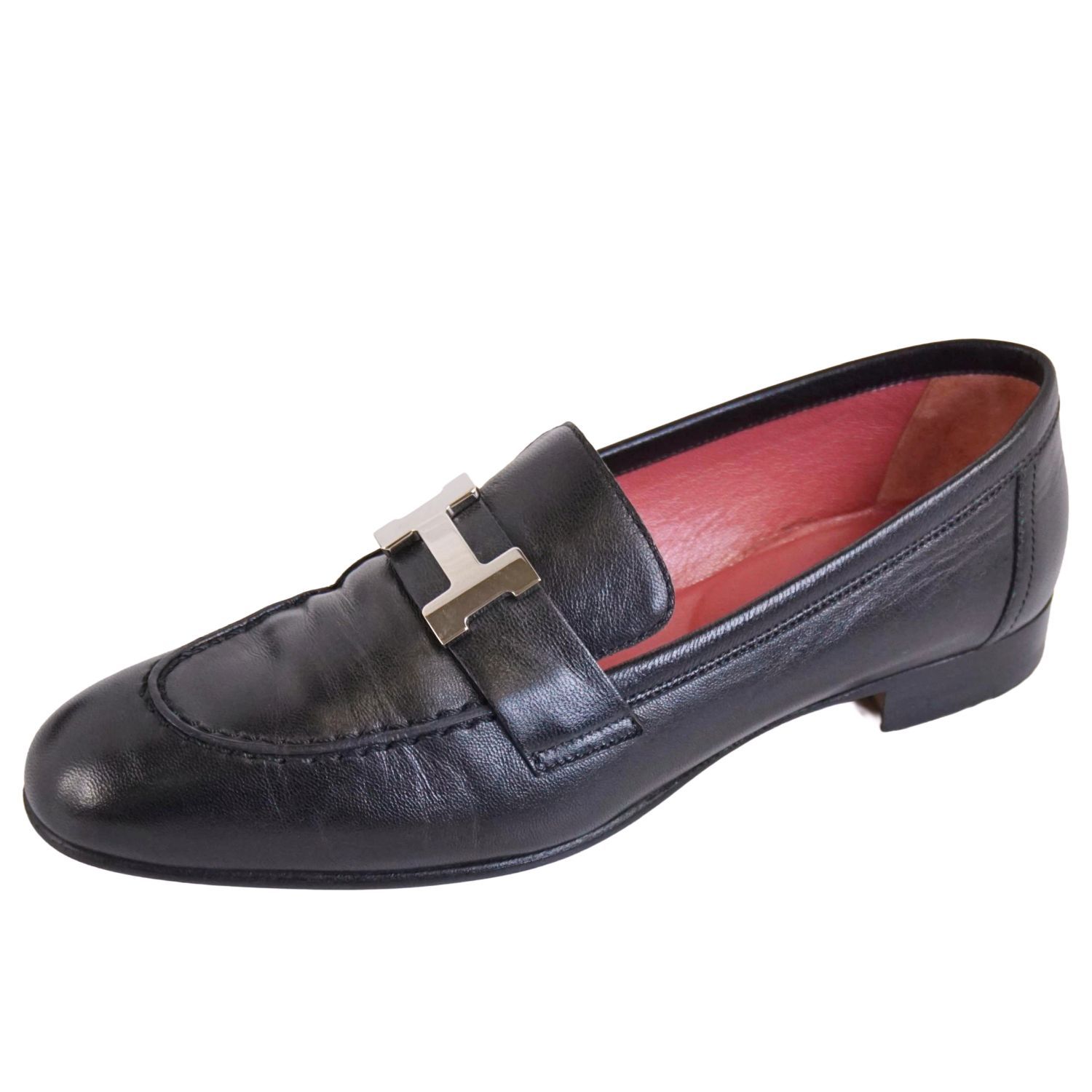 美品 エルメス HERMES ローファー モカシン PARIS パリ コンスタン