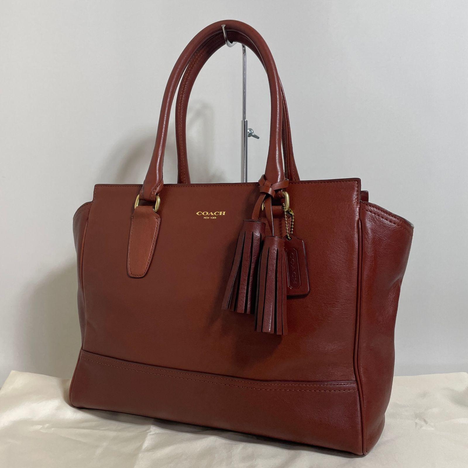 2511-352｜美品｜コーチ ハンドバッグ レザー ブラウン - メルカリ