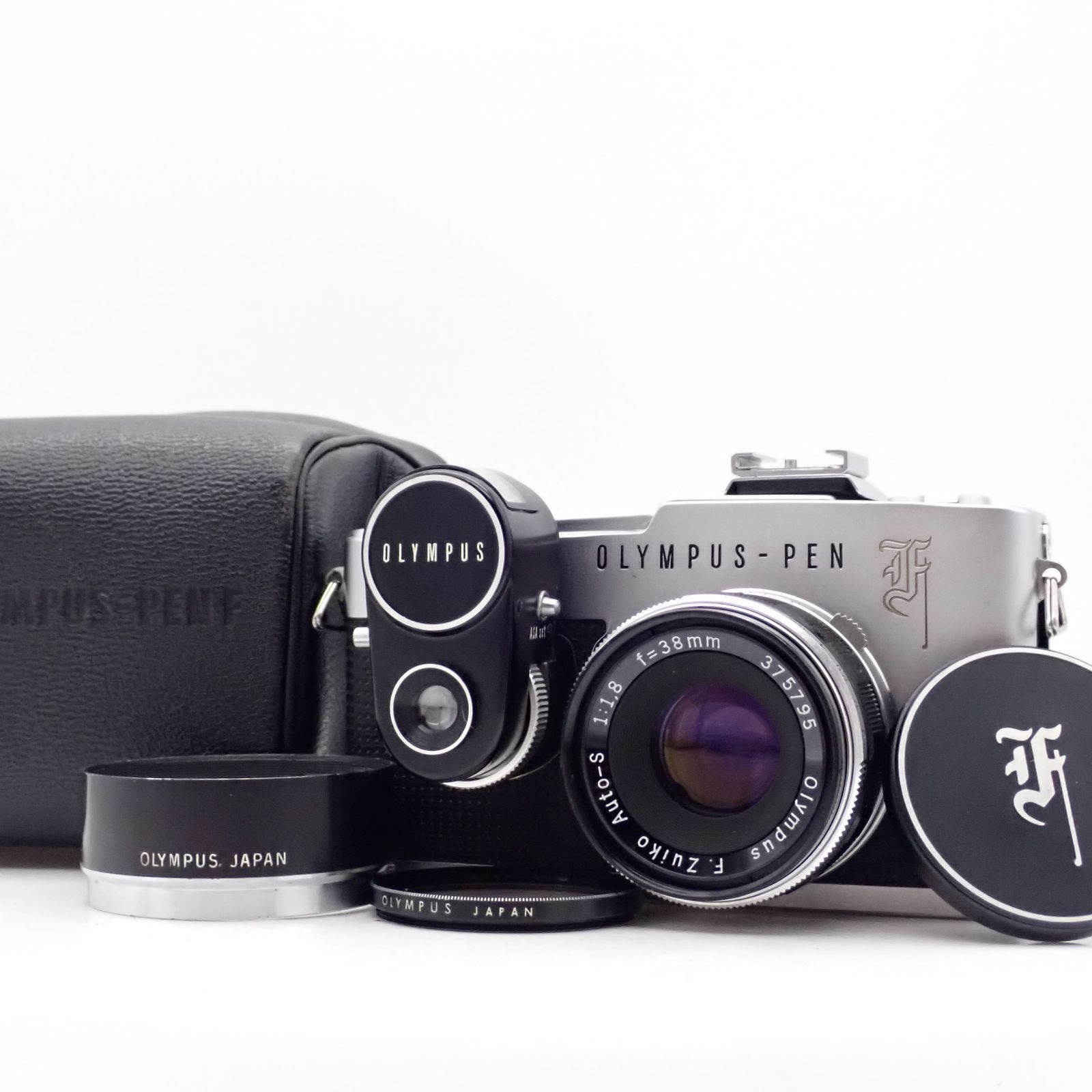 美品 OLYMPUS Pen F 一眼レフイルムカメラ 220929 外付け露出計付き F