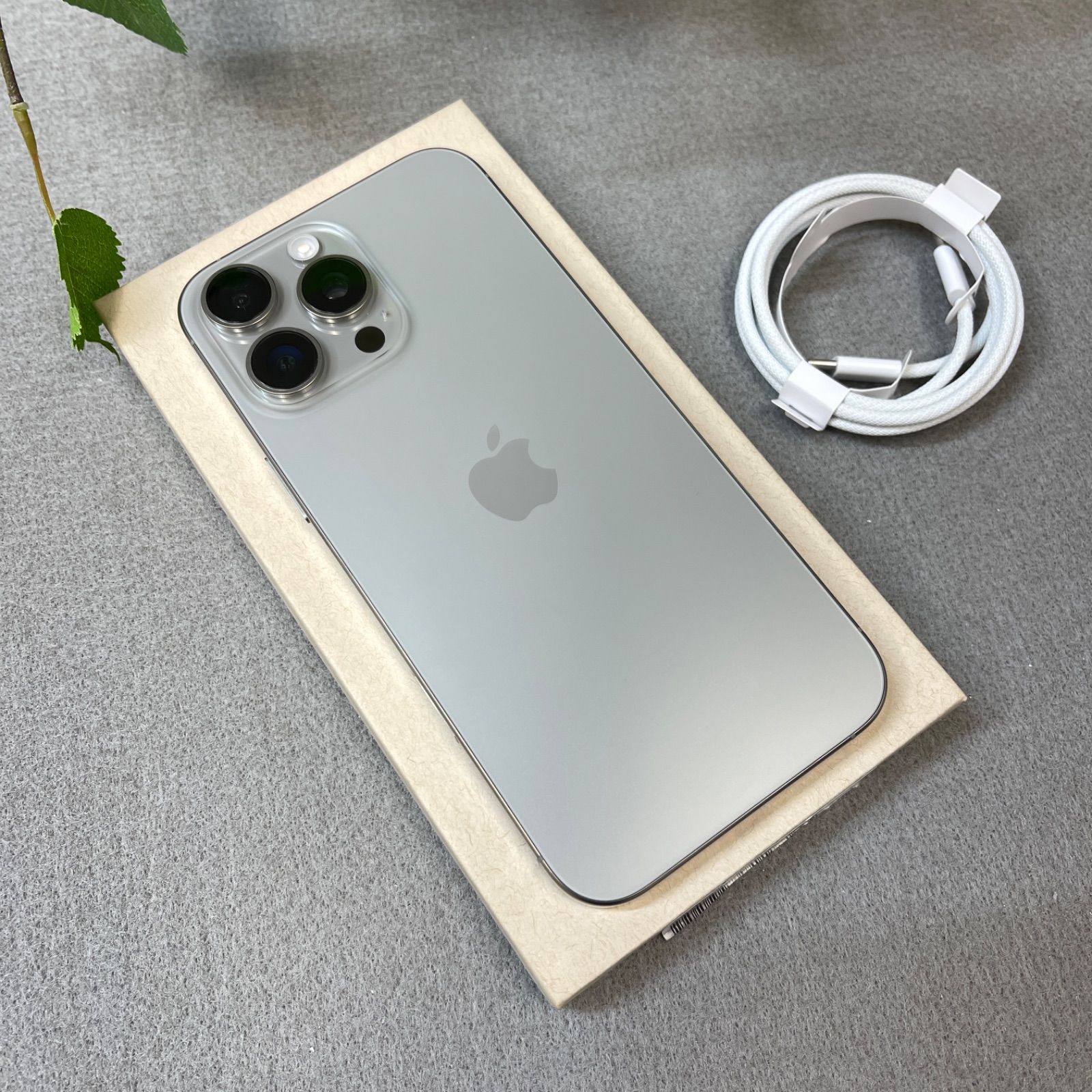 バッテリー 100% iPhone 16ProMax 512GB ナチュラル 国内版 SIMフリー