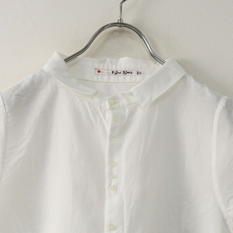 パラスパレス pal'las palace コットン スモールカラー 半袖シャツ 3