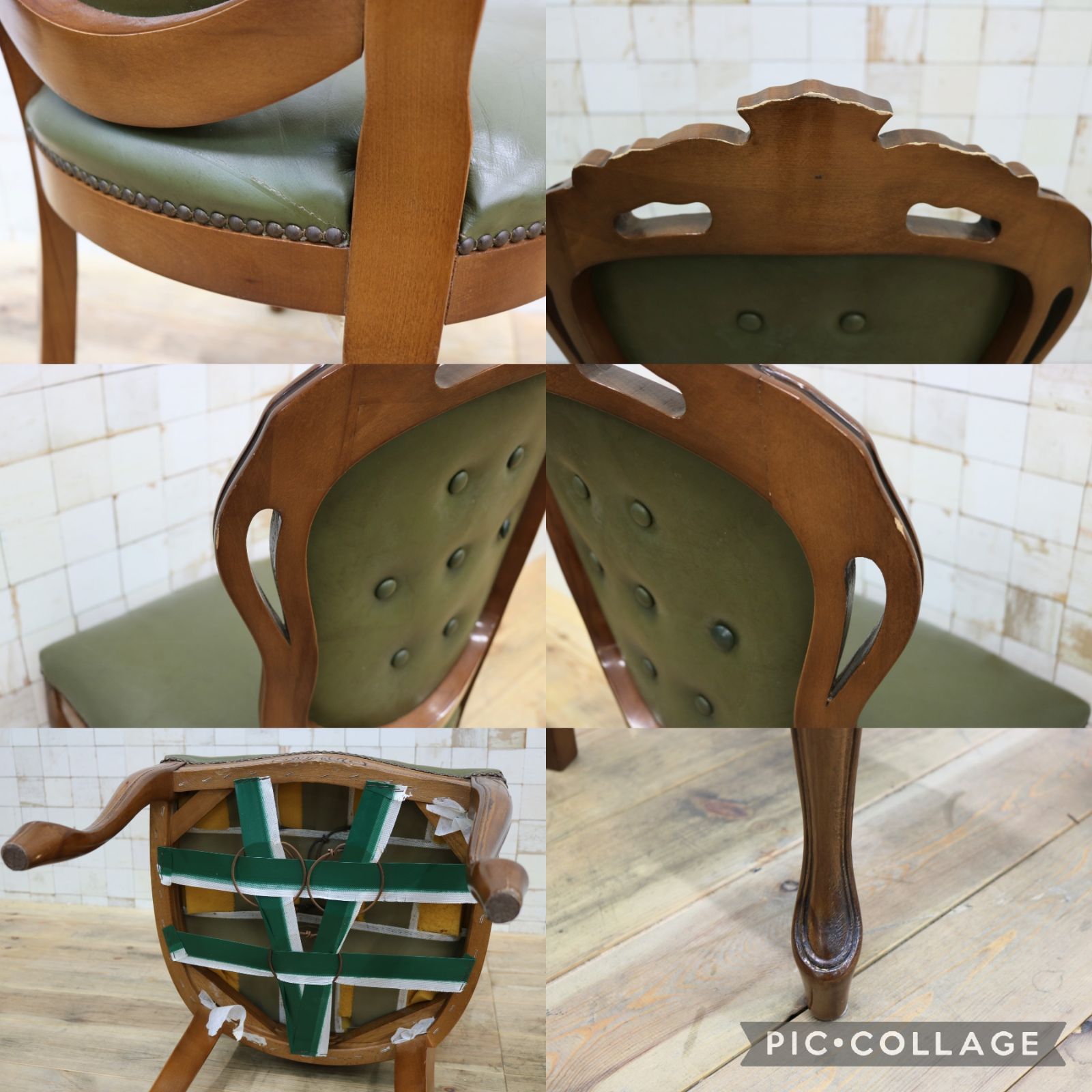 GMIK882A○イタリア ダイニングチェア 食卓椅子 アームレスチェア