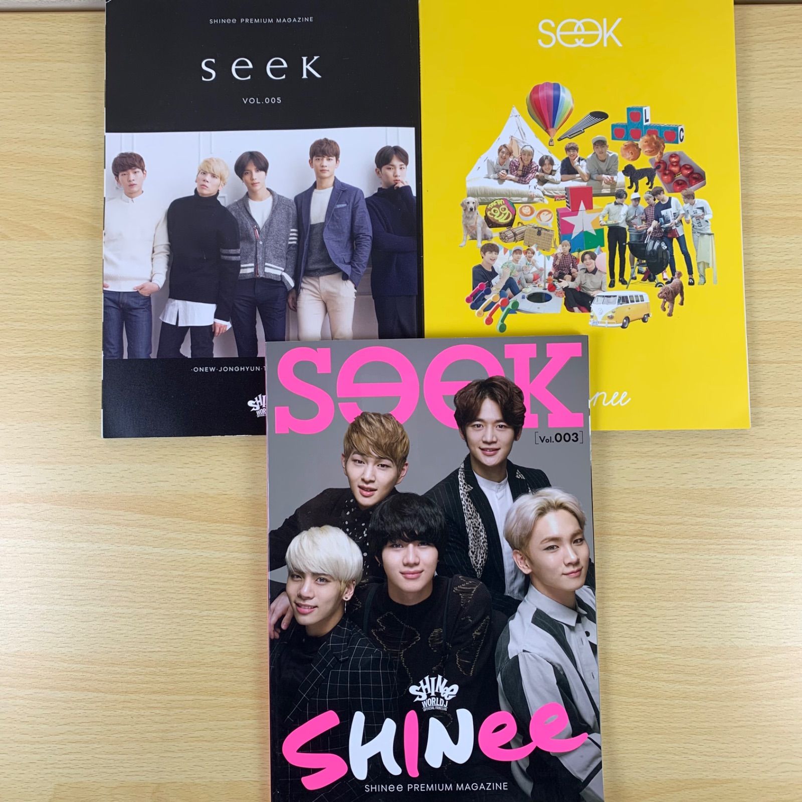 雑誌】SHINee Seek Vol.003 004 005 3冊セット 公式ファンクラブ会報誌