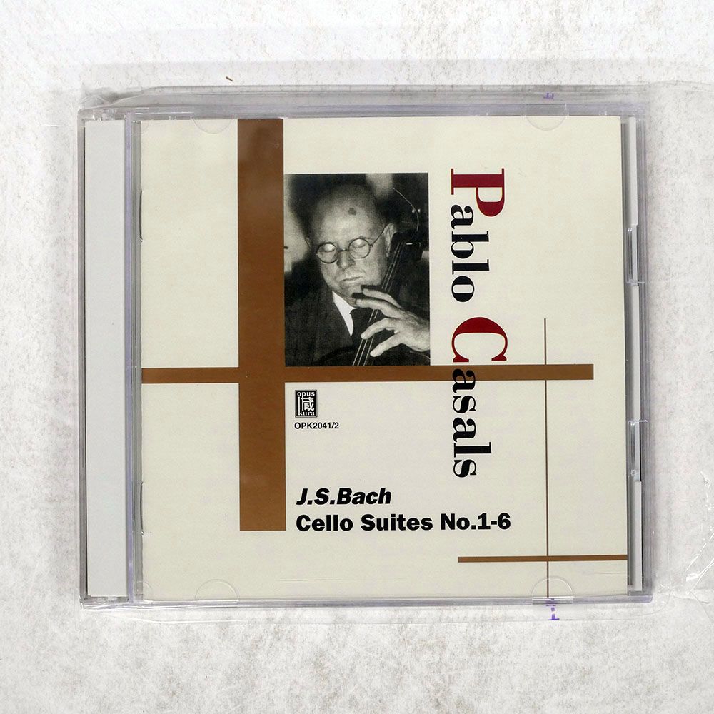 国内盤 パブロカザルス/J.S.バッハ無伴奏チェロ組曲 第1番第6番/OPUS