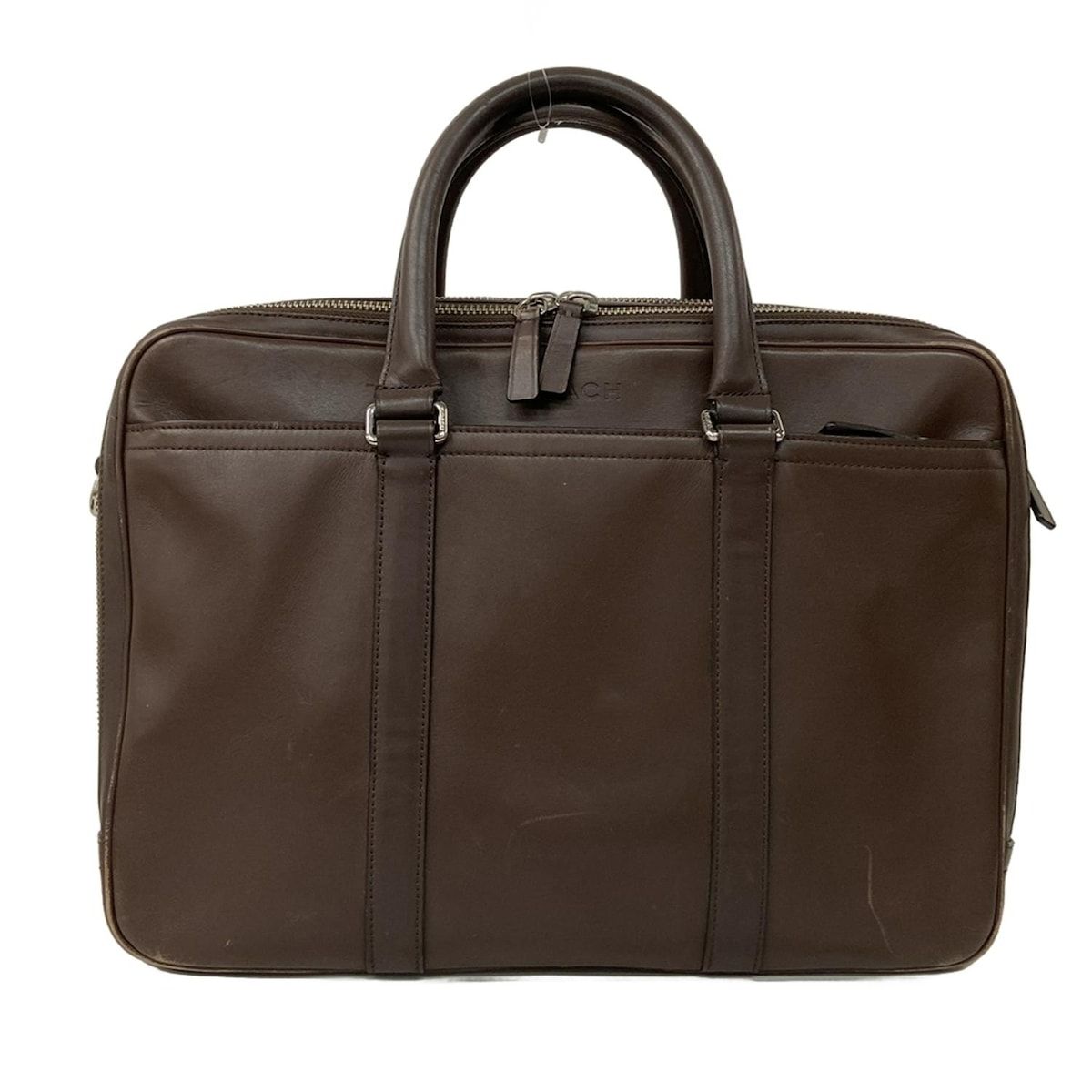 COACH(コーチ) ビジネスバッグ - F71065 ダークブラウン レザー - メルカリ