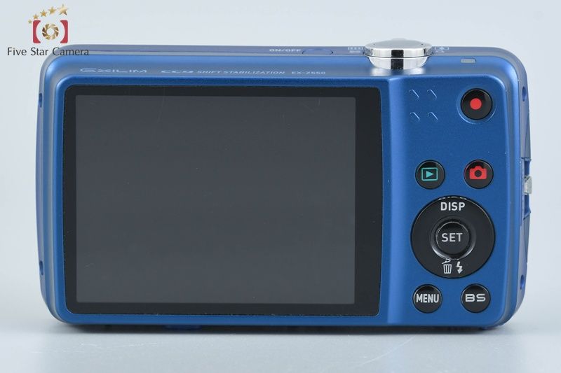 中古】Casio カシオ EXILIM EX-Z550 ブルー コンパクトデジタルカメラ