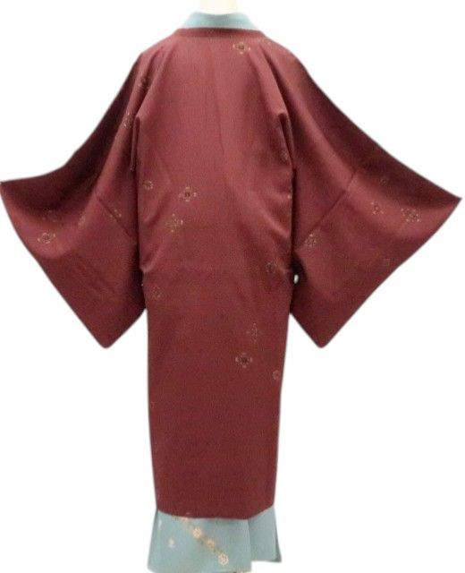 百華❀Y4625◇美品 正絹 手縫い仕立て ロング丈 道行コート - メルカリ