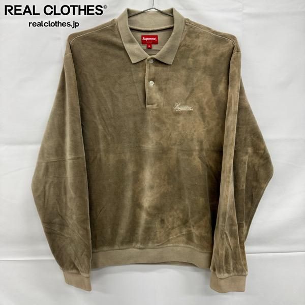 Supreme/シュプリーム【21SS】Bleached Velour L/S Polo/ブリーチ