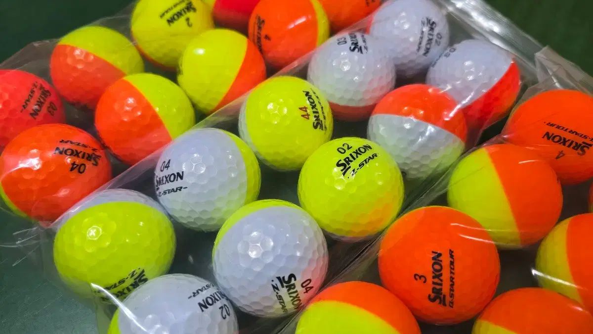 スリクソン ディバイド 30個 (A+級)ゴルフ2色ボール ロストボール