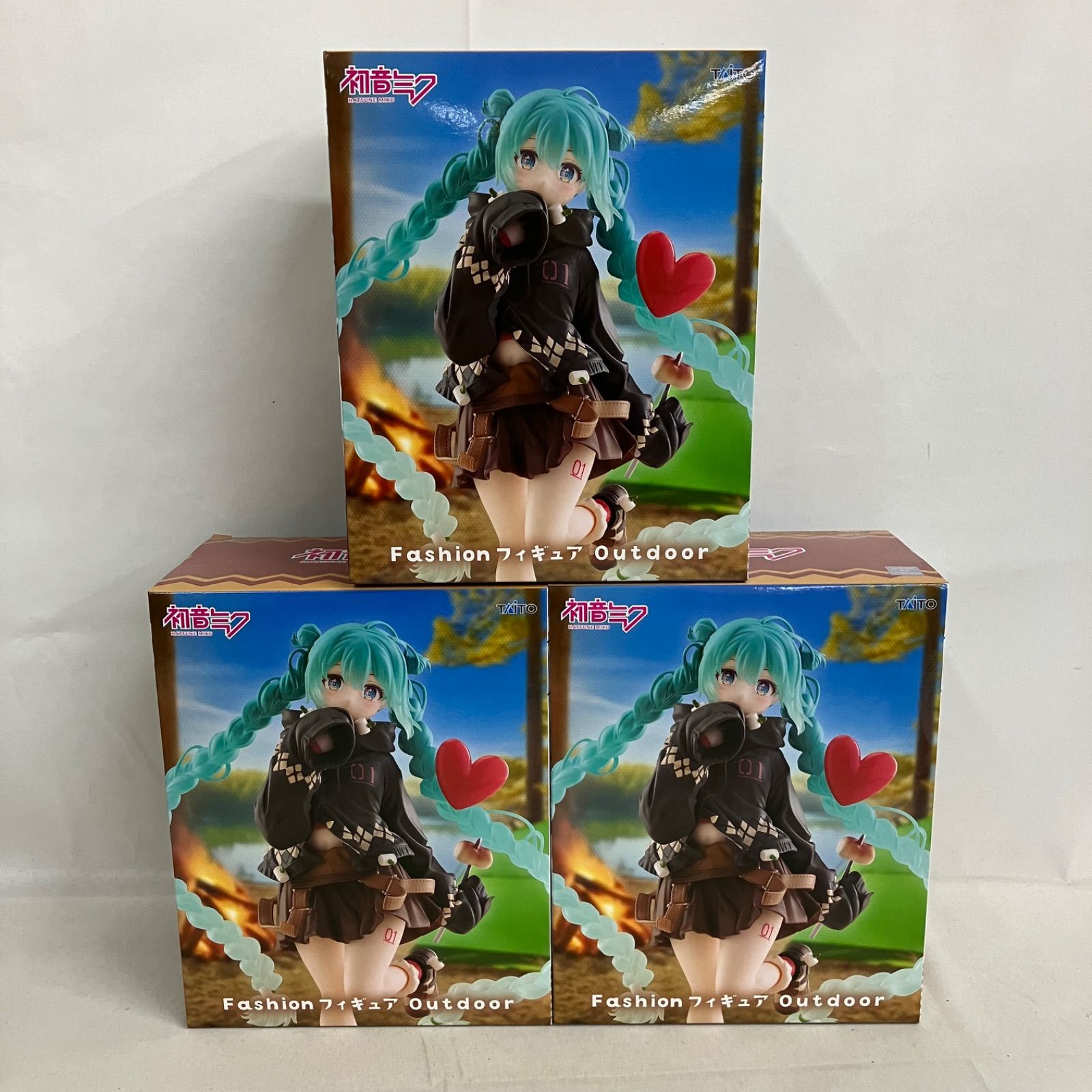 未開封 初音ミク Fashion フィギュア Outdoor 3個セット SF2972 c107