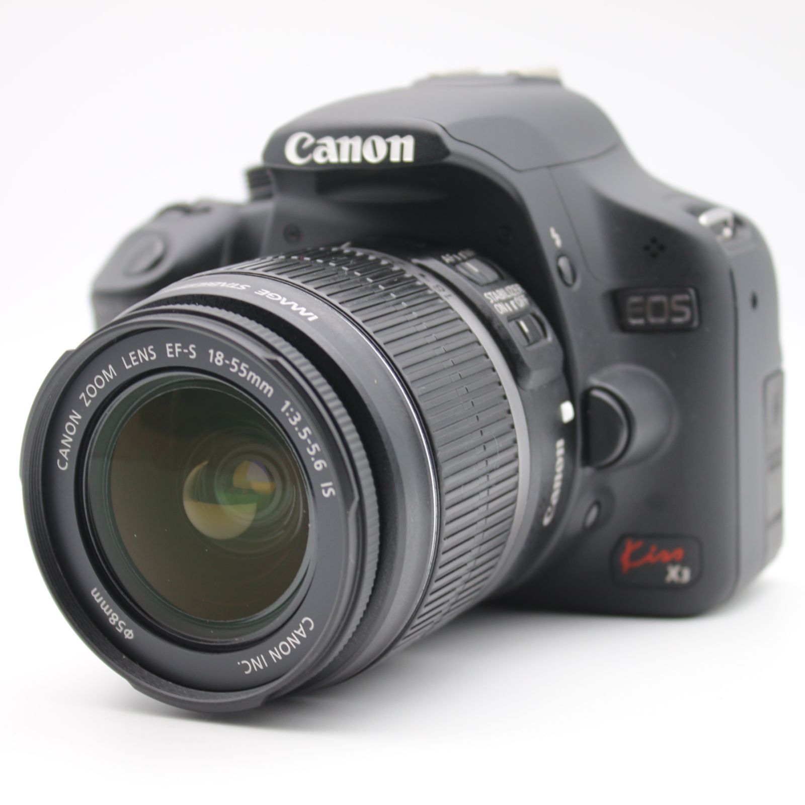 極上品】 Canon Kiss X3 レンズキット EF-S 18-55mm F3.5-5.6 IS
