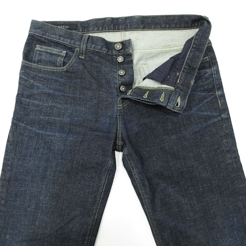 三重本店】 中古 GUCCI | グッチ ボタンフライデニムパンツ 300234