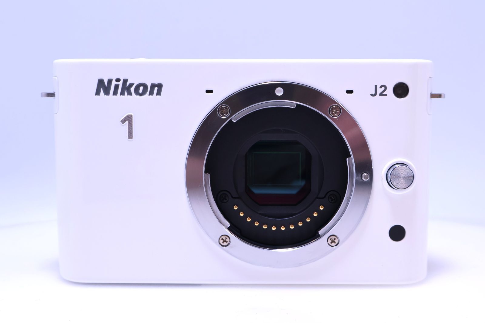 美品】Nikon Nikon 1 J2 ボディー ホワイト N1J2WH ミラーレス一眼