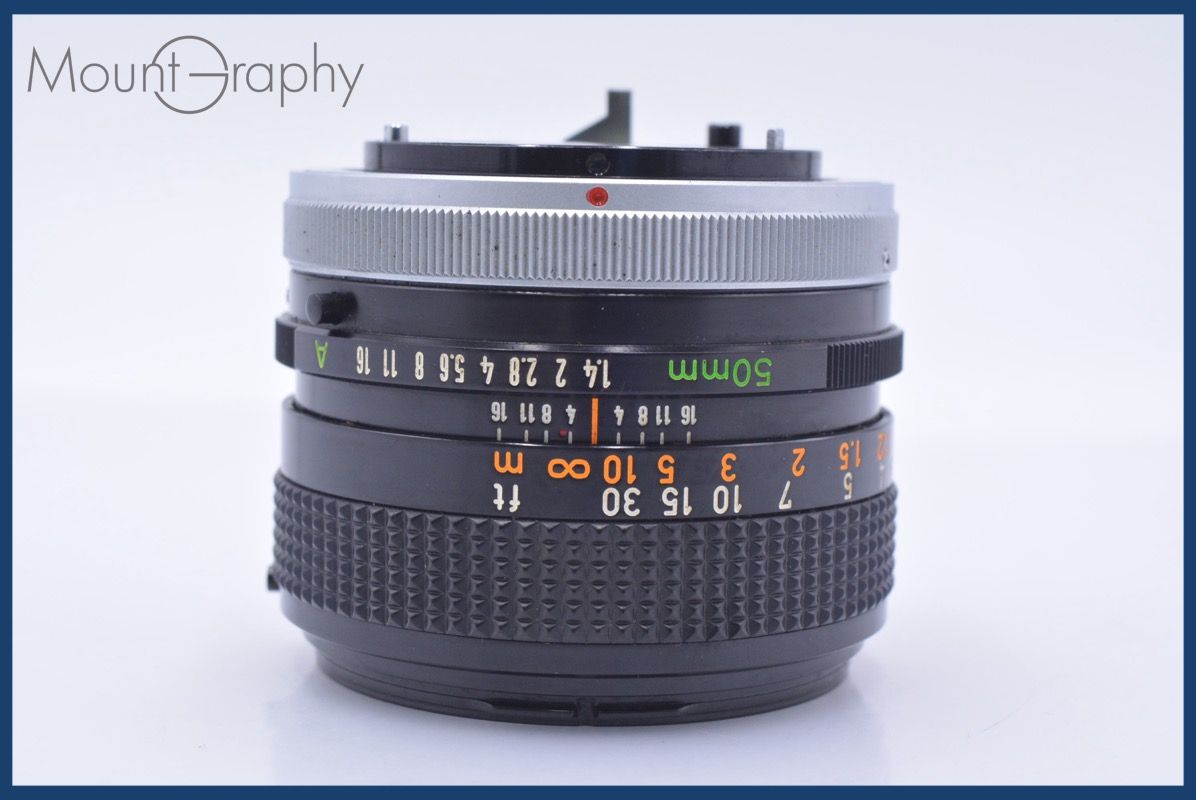 動作保証】 キヤノン Canon FD 50mm F1.4 S.S.C. 前後キャップ&レンズ