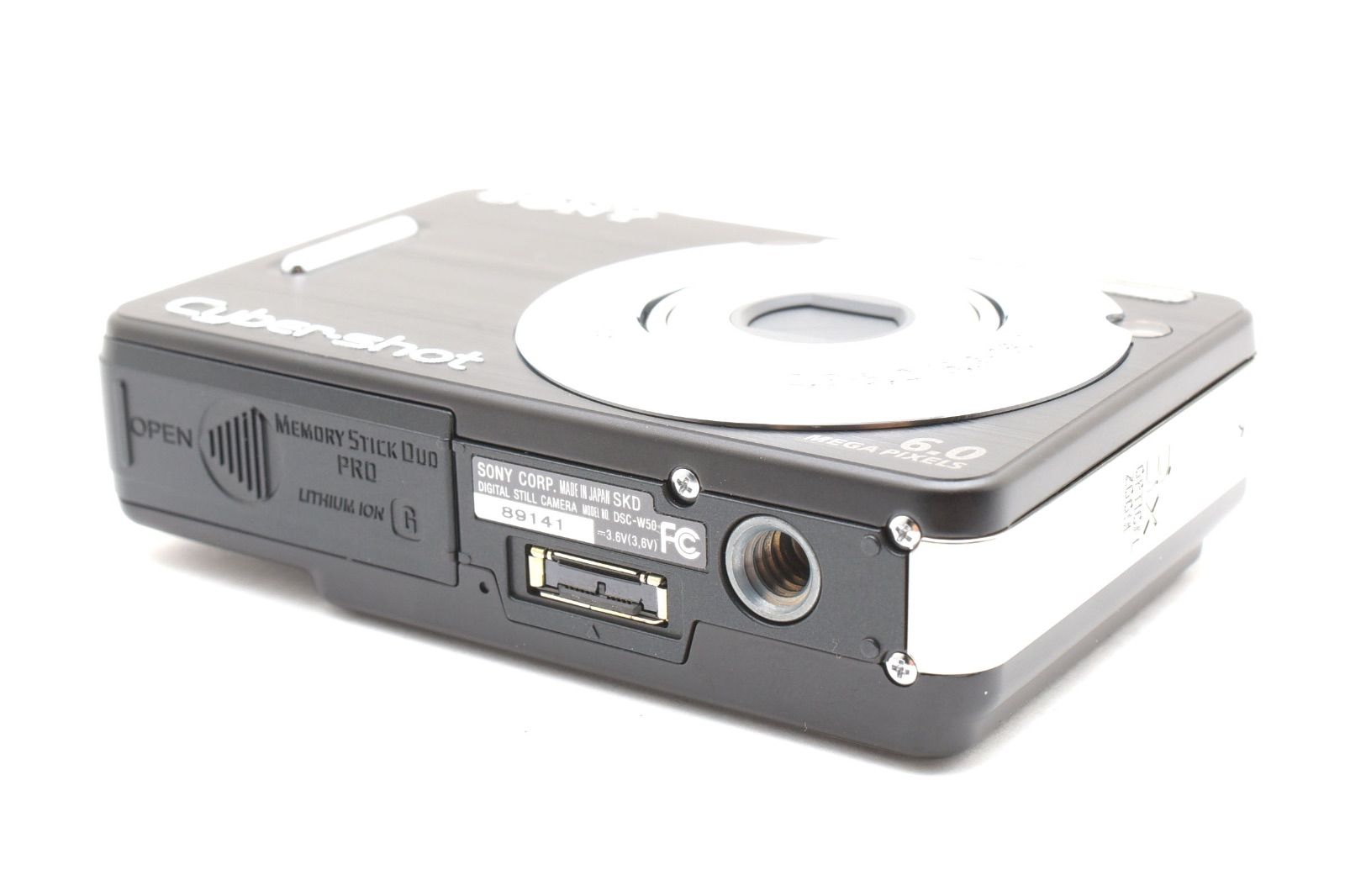 美品】ソニー SONY Cyber-Shot DSC-W50 ブラック メモリースティック