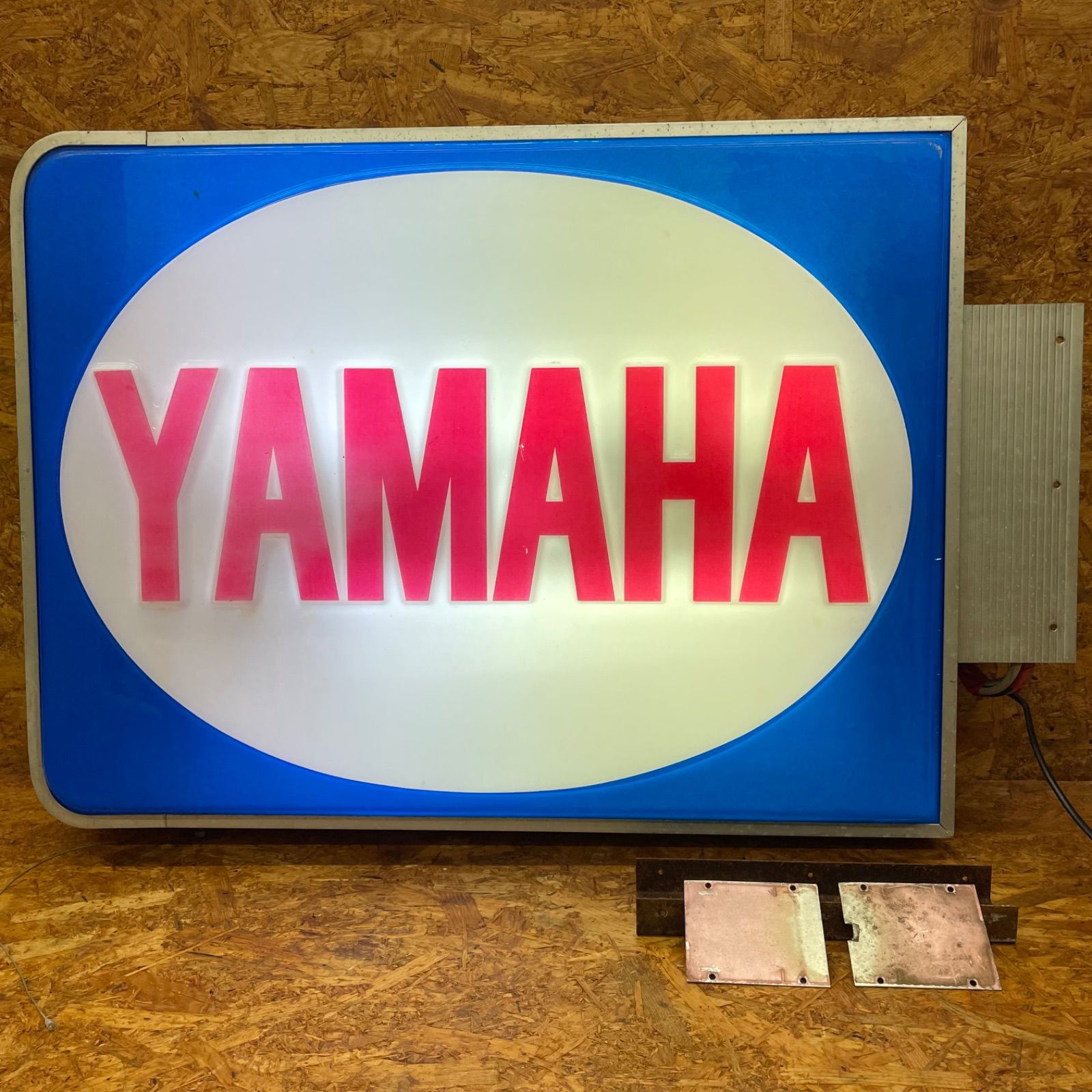 昭和レトロ YAMAHA 電光看板 サイズ大 点灯確認OK バナー ヤマハ