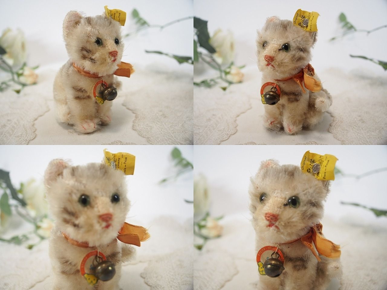 シュタイフ☆Susi Cat 10cm オールID完品☆最小サイズ/猫のスージー