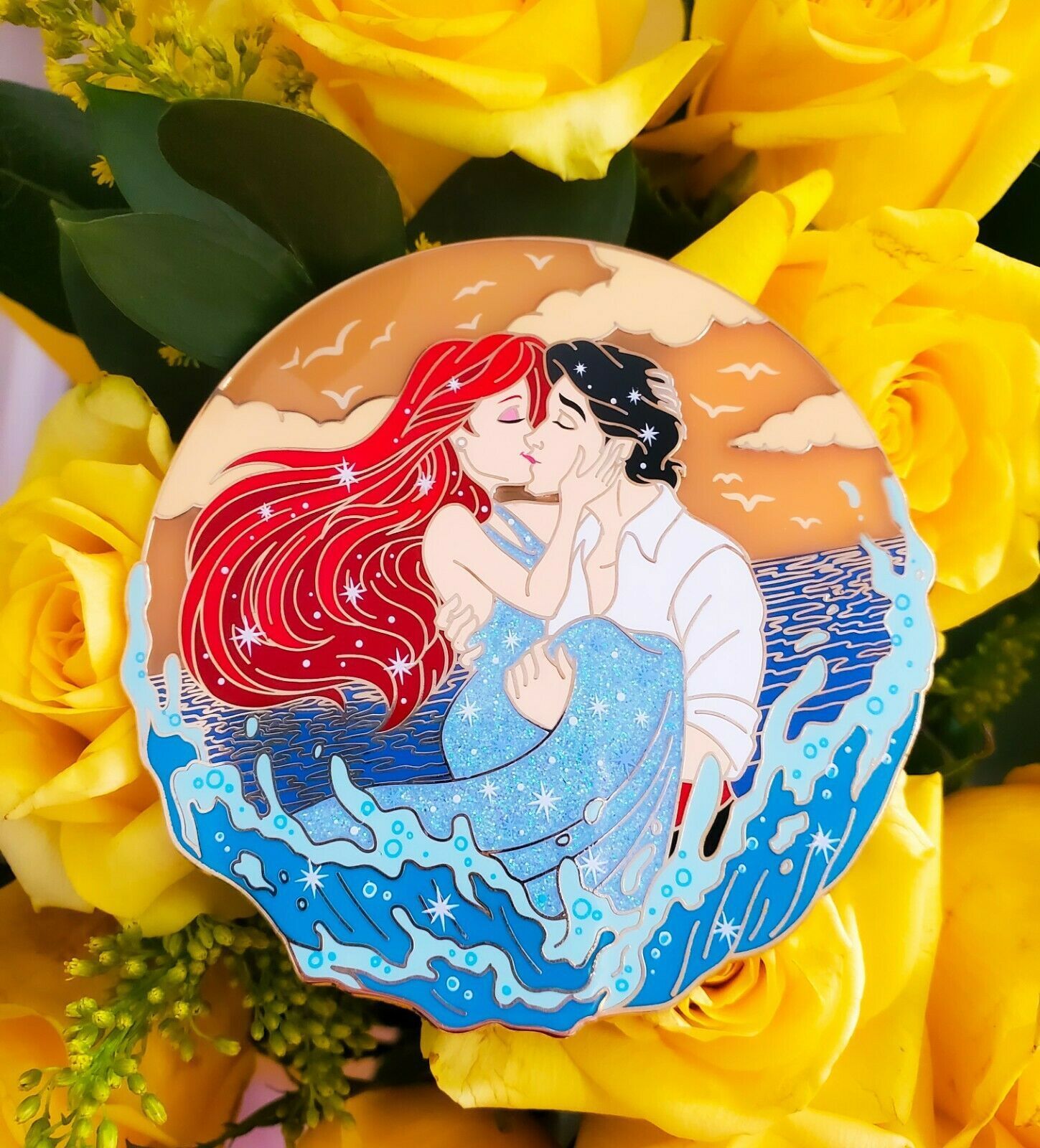 ディズニーリトルマーメイド ピンバッジ アリエル フランダー ピンズ