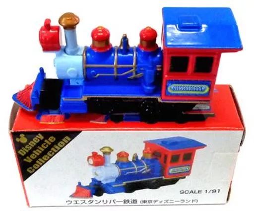 中古】トミカ 1/91 ウエスタンリバー鉄道(ブルー×レッド) 「トミカ