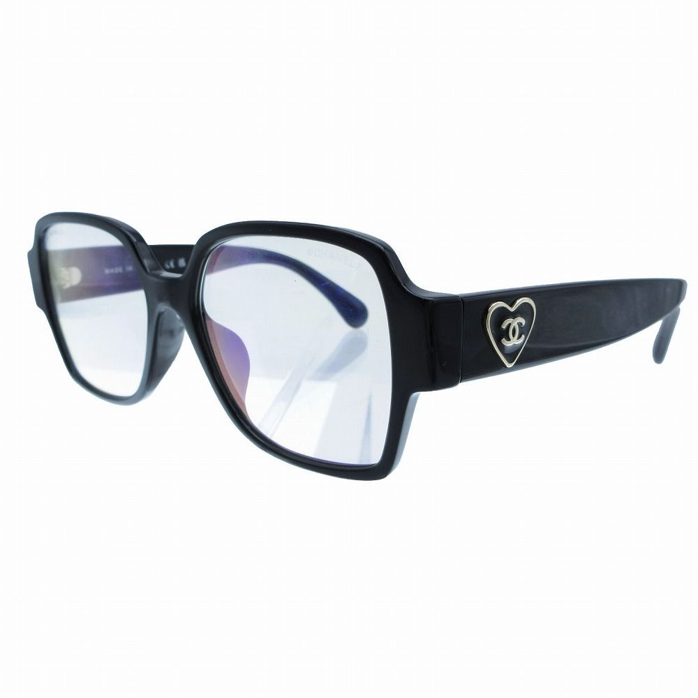 CHANEL シャネル ハート CC ココマーク サングラス スクエア ブルー