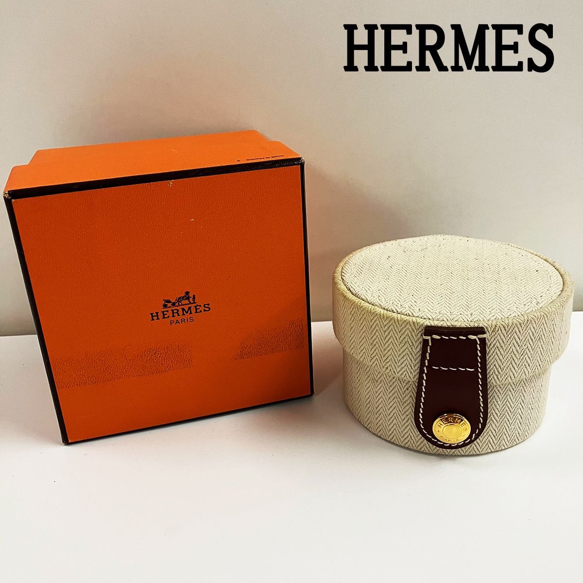 HERMES 収納ケース 時計 ジュエリー ボックス 小物入れ エルメス箱