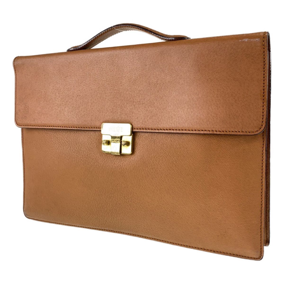 Valextra ヴァレクストラ ヴィンテージ A4対応 ブラウン レザー