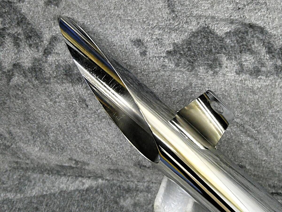 GN125 侍 ハス切り ショート管 メッキ60.5π/斜めカット 鉄管 GN125H