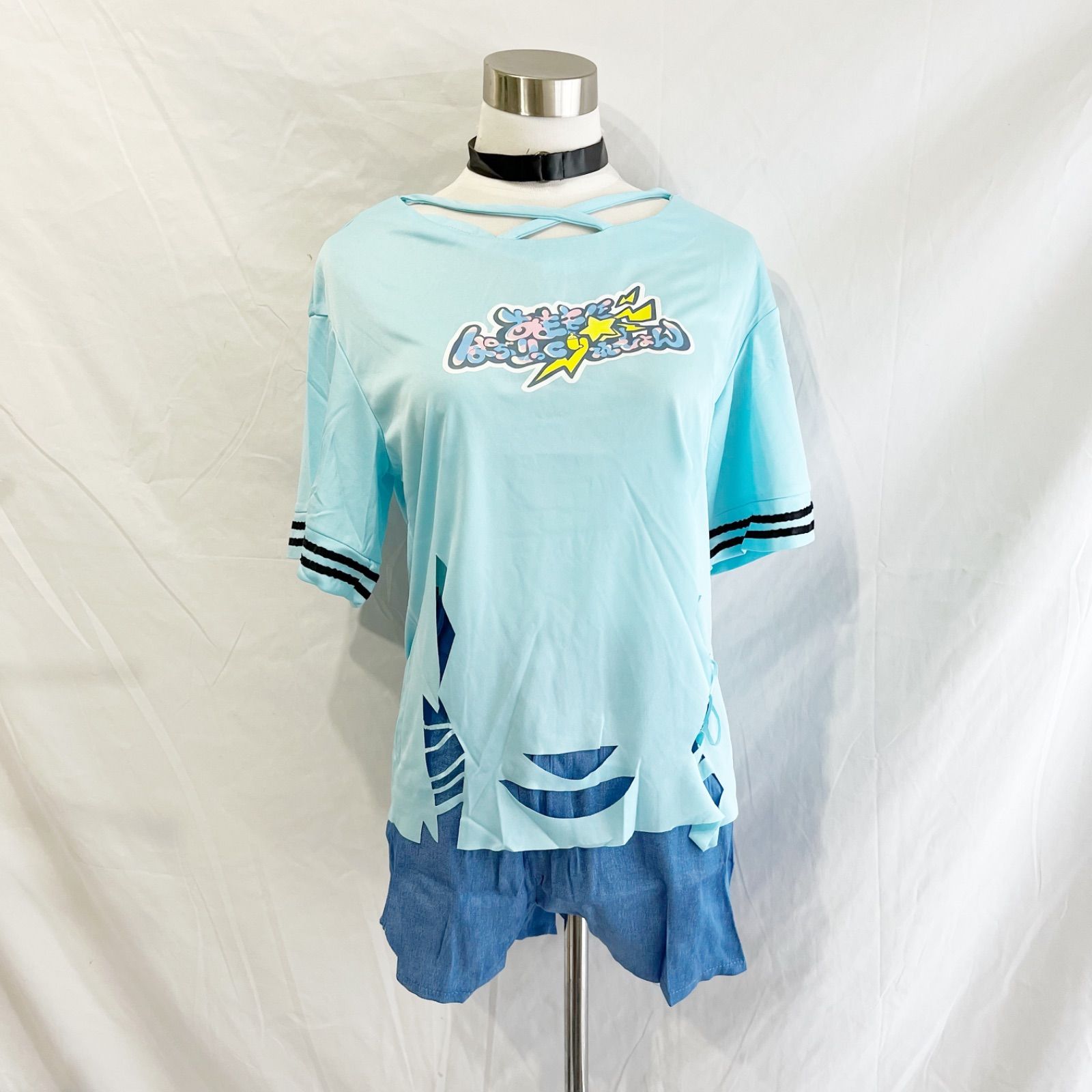 新品 水宮枢 ホロライブ コスプレ 衣装 Mサイズ ウィッグ付き すう