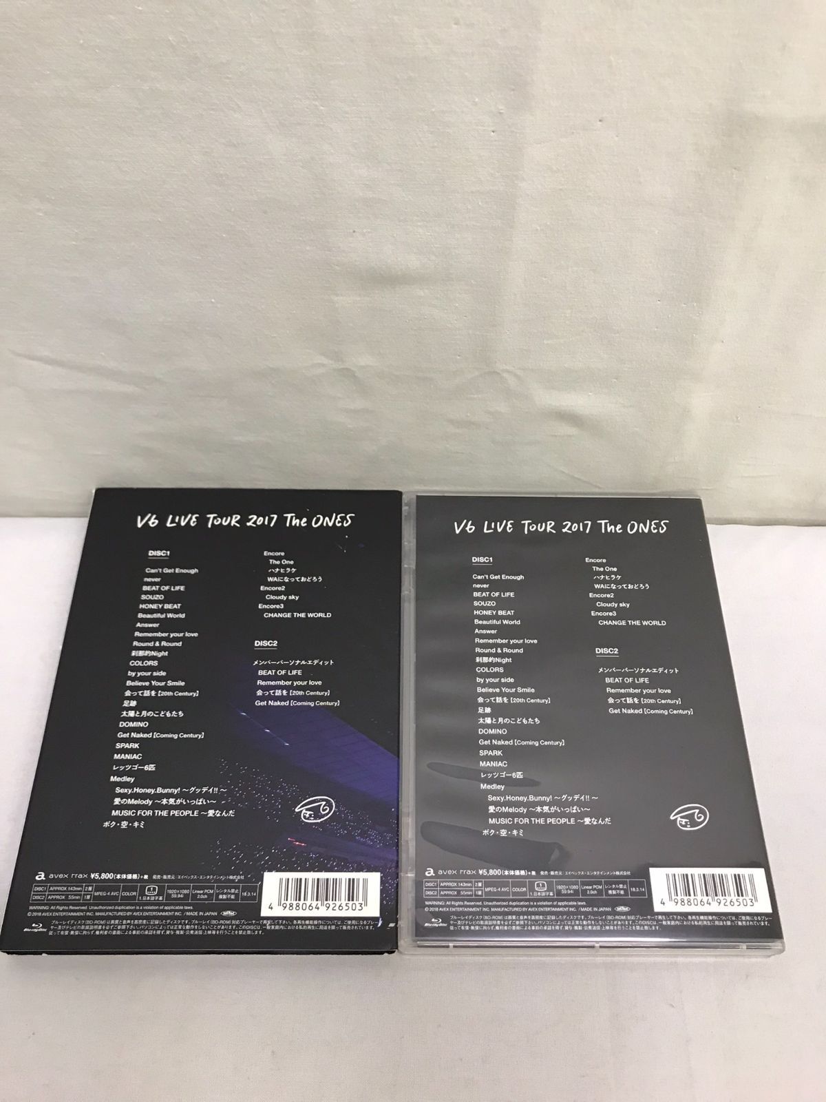 V6 LIVE TOUR 2017 The ONES(Blu-ray Disc2枚組)(通常盤) - メルカリ
