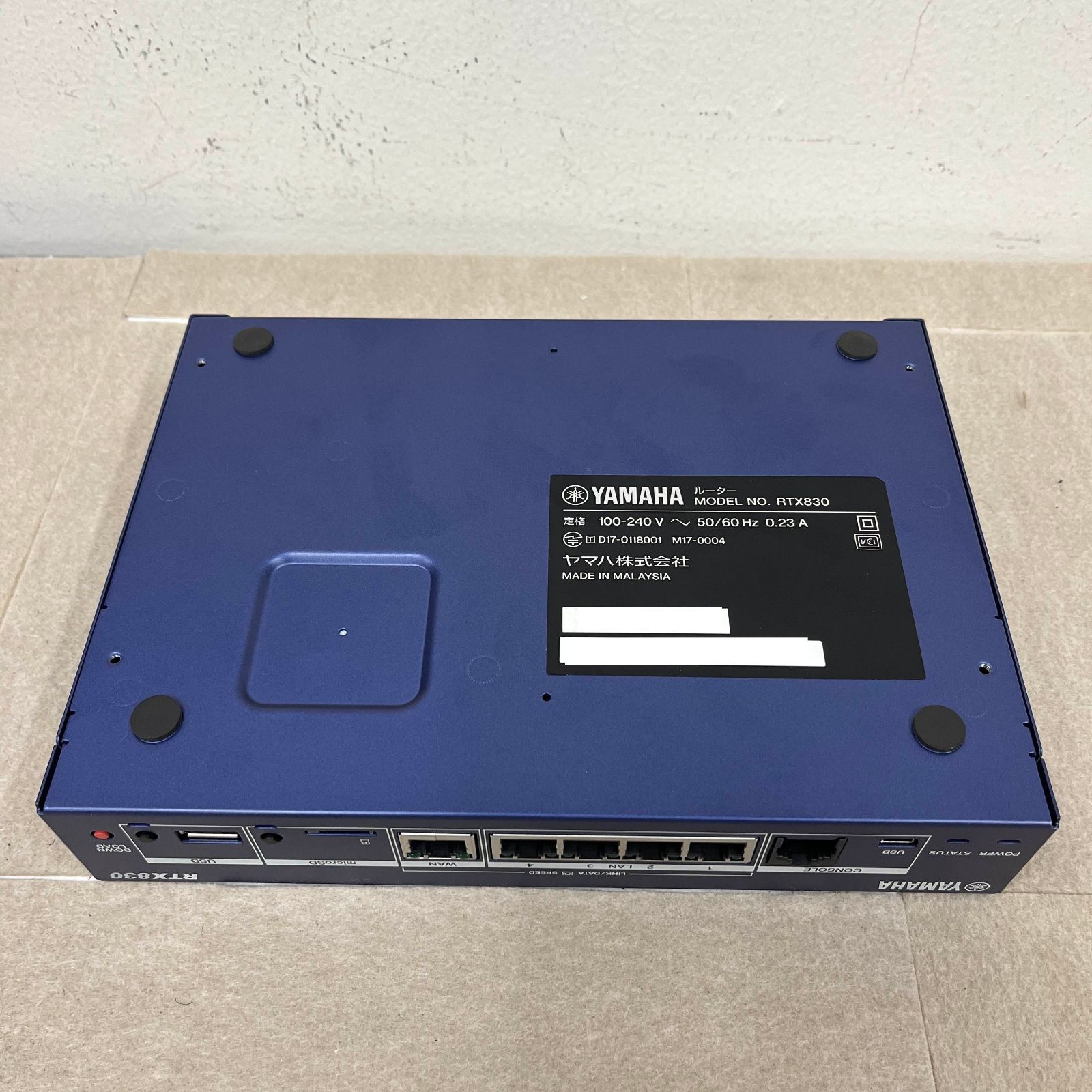 初期化最新FW適用・保証書外箱付属】YAMAHA RTX830 ギガアクセスVPN