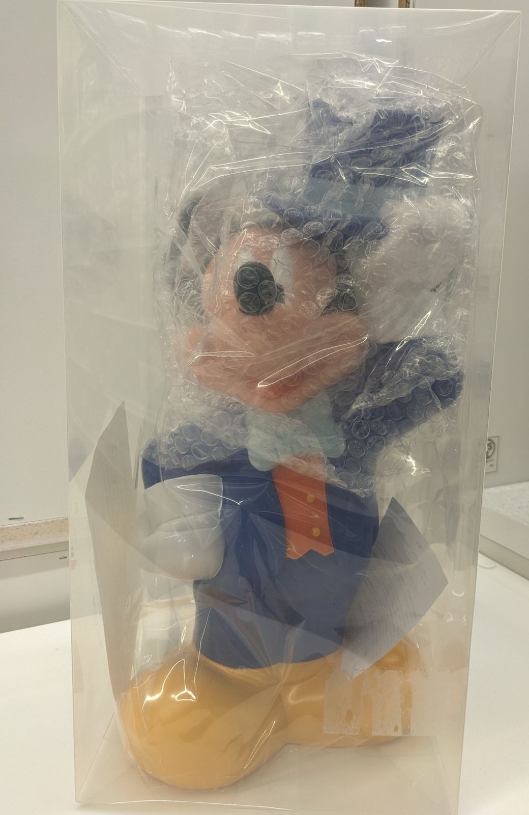 未使用◇ ミッキーマウス 大きな 貯金箱 東京三菱銀行 当選品 約38