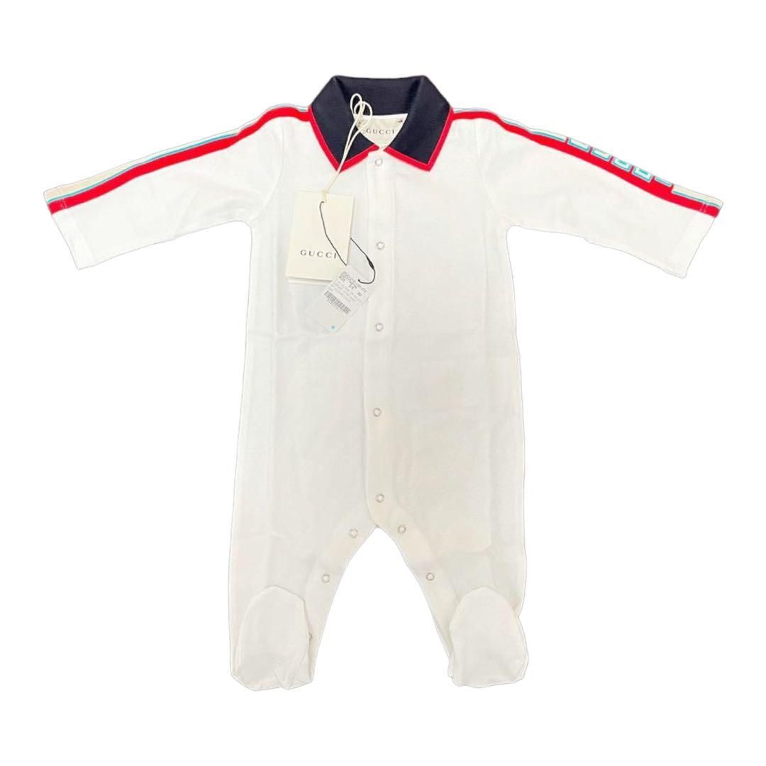 GUCCI グッチ ベビー服 ロンパース オールインワン 長袖 ストライプ
