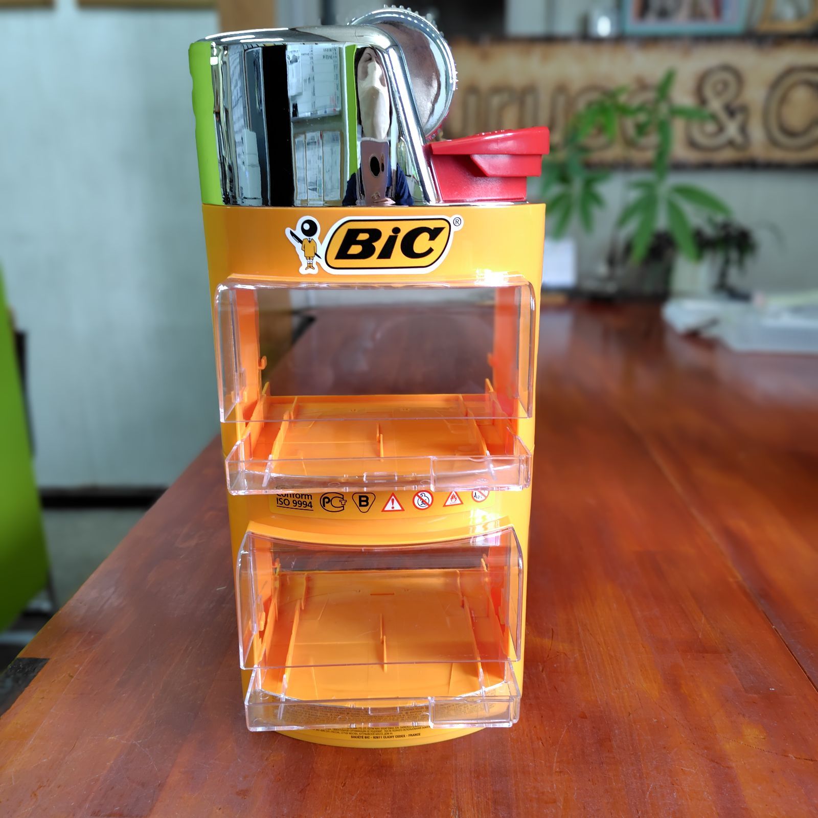 BICライター 2段 ディスプレイ 什器 ラック ビックライター - メルカリ